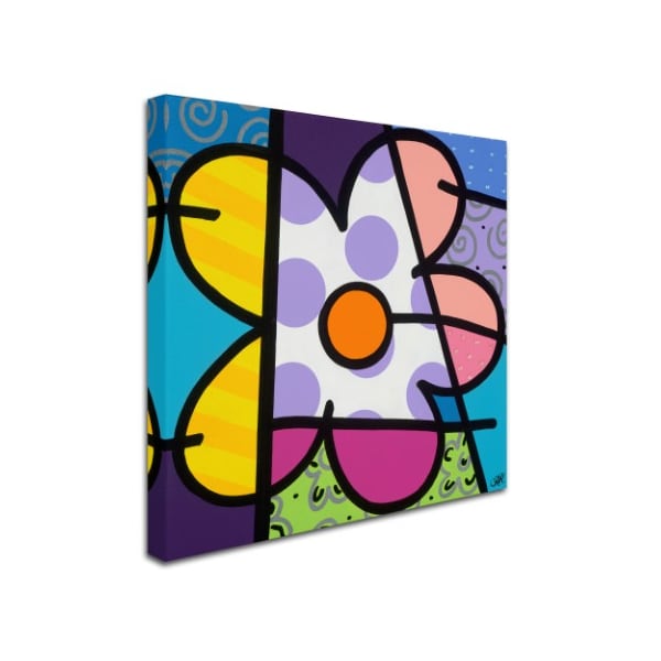 Roberto Rafael 'Big Flower I' Canvas Art,18x18